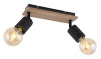 Lighting - JOSELLA - Strahler Holz dunkelbraun, 2x E27