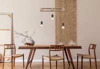 Lighting - JOELLE - Hängeleuchte Metall schwarz matt, 3x E27