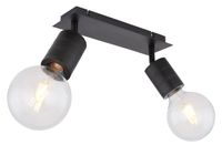 Lighting - HERMINE - Strahler Metall schwarz, 2x E27