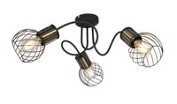 Lighting - ARGUSTO - Deckenleuchte Metall schwarz matt, 3x E27