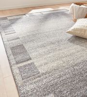 Moderner Kurzflor Teppich Daffi/Ylva 13056-190 Farbe Grau 80 x 150 cm