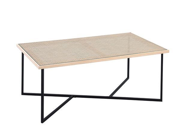 Couchtisch "Lana" mit Wiener Geflecht