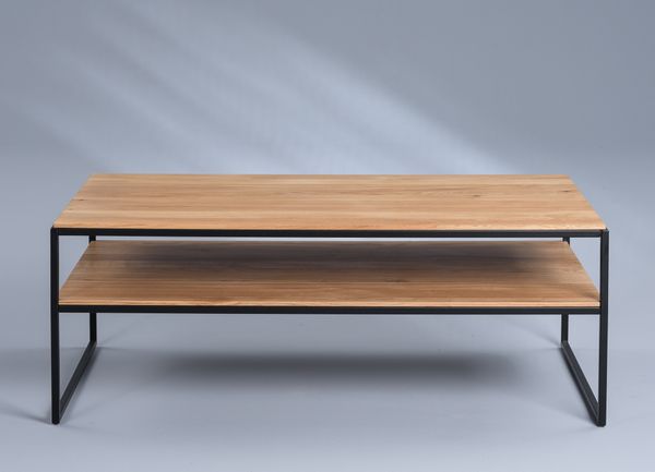 Couchtisch "Mika 3" in Wildeiche massiv