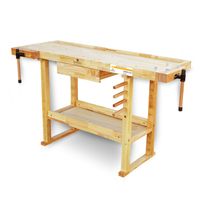 Hobelbank WORK-1520 aus Massivholz