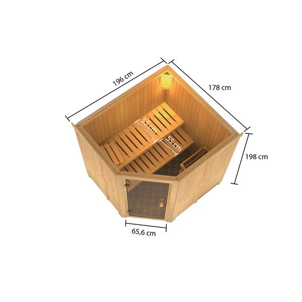 Sauna Dambach Eckeinstieg Finnisch
