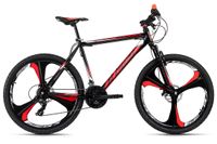 Mountainbike Hardtail 26'' Sharp schwarz-rot RH 51 cm