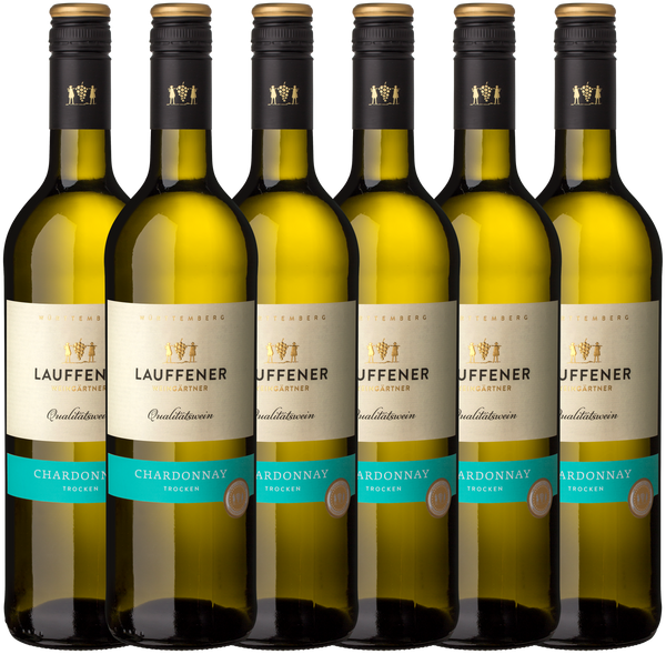 Lauffener Chardonnay QbA trocken 0,75l - 6er Karton
