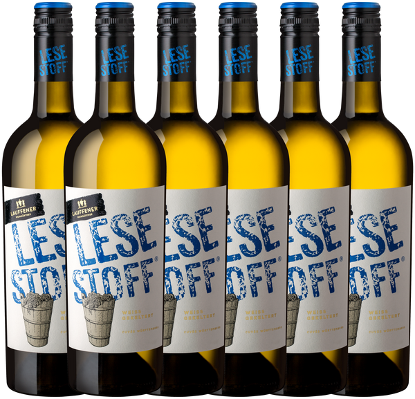 Lauffener Lesestoff Cuvée weissgekeltert QbA 0,75l - 6er Karton