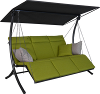 Hollywoodschaukel Swing 3-Sitzer Smart lime
