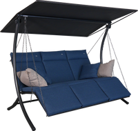 Hollywoodschaukel Swing 3-Sitzer Smart denim