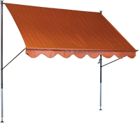 Klemmmarkise Standard 400 cm uni terra