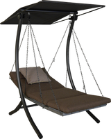 Hollywoodschaukel 1-Sitzer Luxus Smart olive