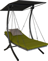 Hollywoodschaukel 1-Sitzer Luxus Smart lime