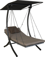 Hollywoodschaukel 1-Sitzer Luxus Smart sand