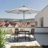 Schneider Sonnenschirm ROOFTOP, ca. 350 cm Ø, silbergrau
