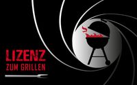 Peyer Syntex BBQ Matte Grillmatte  Lizenz zum Grillen Farbe Schwarz 75 x 120 cm