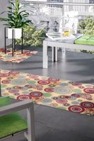 Mira Jacquard Teppich Blume Bunt 80 x 200 cm