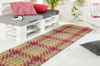 Peyer Syntex Mira Jacquard Teppich Flechtgewebe Bunt 80 x 150 cm