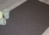Peyer Syntex Mira Jacquard Teppich Uni Farbe Mocca 138 x 220 cm
