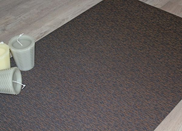 Peyer Syntex Mira Jacquard Teppich Uni Farbe Mocca 80 x 200 cm