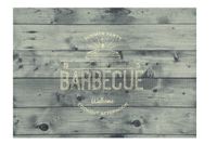 Peyer Syntex BBQ Matte Grillmatte Barbecue Holz Farbe Grau 75 x 120 cm