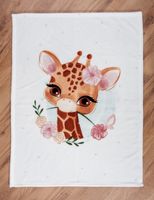 Giraffe Microfaserflausch-Decke Größe 75x100 cm