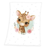 Giraffe Microfaserflausch-Decke Größe 75x100 cm