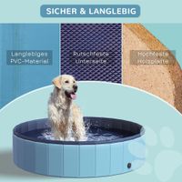 Hundepool Planschbecken Schwimmbecken Schwimmbad Blau Ø140 x H30 cm