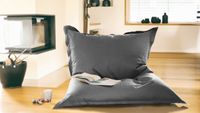 Outdoorfähiger XL Sitzsack MESO, ca.100x140 cm, Farbe: Dunkelgrau