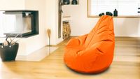 Outdoorfähiger Sitzsack Gamer, ca. 100 x 100 cm, Farbe: Orange