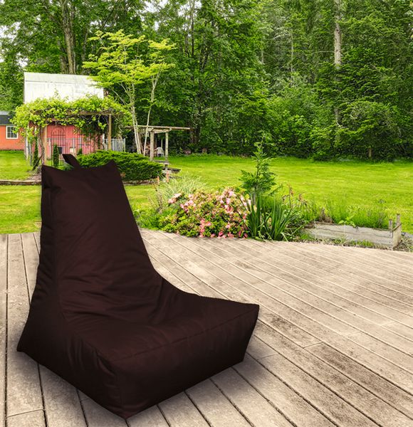 Outdoorfähiger Lounge-Sessel, ca. 100x90x80 cm, Farbe: Dunkelbraun