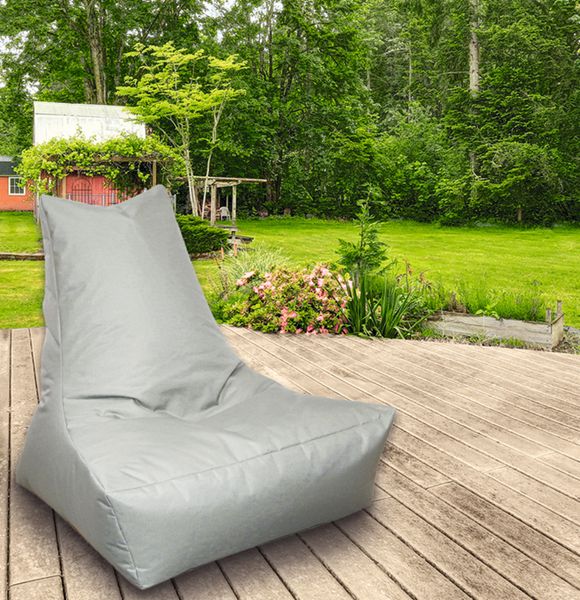 Outdoorfähiger Lounge-Sessel, ca. 100x90x80 cm, Farbe: Silber
