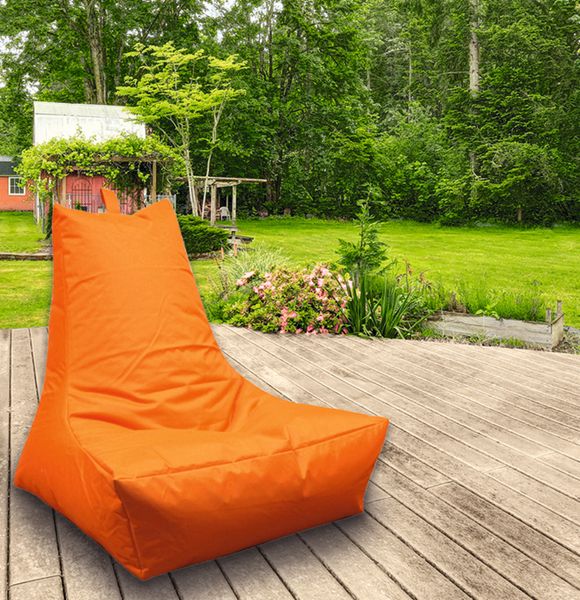 Outdoorfähiger Lounge-Sessel, ca. 100x90x80 cm, Farbe: Orange
