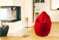 Outdoorfähiger Sitzsack "Kimi", ca. 60x120 cm, Farbe:Rot