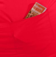 Outdoorfähiger Sitzsack "Kimi", ca. 55x110 cm, Farbe:Rot