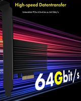 IB-PCI208-HS, Erweiterungskarte für 1x M.2 NVMe für PCIe Slot