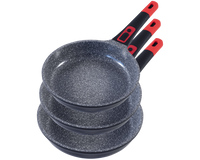 3tlg. Bratpfannenset« CLICK-GRIP, Induktion, 20+24+28cm