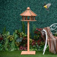 Vogelhaus hölzerner Vogelständer mit wasserfestem Dach Vogelvilla