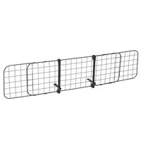 Hundeschutzgitter Auto Universal verstellbar Kofferraumgitter Trenngitter Metall schwarz (91-145) x 30 cm