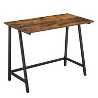 Schreibtisch, 100 x 50 x 75 cm, vintagebraun-schwarz