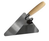 BERLINER MAURERKELLE, STAHL, S-HALS, HOLZ,220MM
