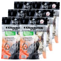 4 Kauknoten mit Ente 10 cm, 100 gr., 6 Stück