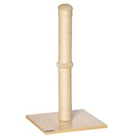 Kratzstamm für Katzen Kratzsäule aus Sisal Kratzbaum Spielzeug mit Ball 60cm Beige 34 x 34 x 60 cm