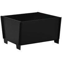 Feuerschale demontierbar steckbar Feuerkorb Feuerstelle für Garten Camping BBQ Stahl Schwarz 50 x 50 x 30 cm