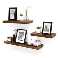 Wandboard für Bücher, Bilder, Deko, Schweberegal, 60 x 20 x 3,8 cm