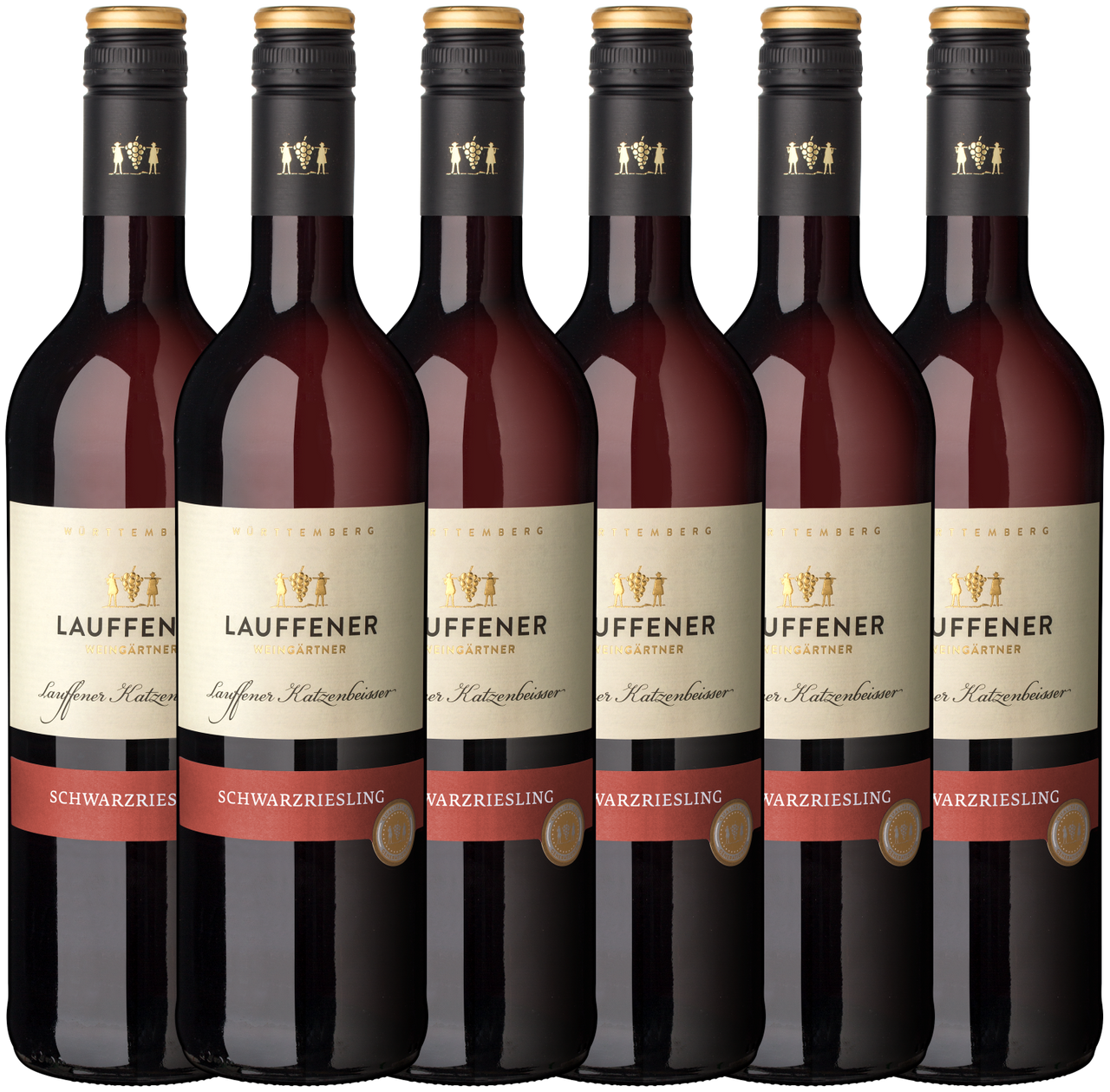 Lauffener Katzenbeißer Schwarzriesling QbA halbtrocken 0,75l - 6er Karton
