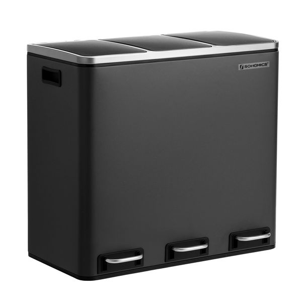 Mülleimer für die Küche, Mülltrennsystem, 3 x 18 L