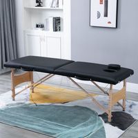 Massageliege Mobiler Massagetisch Höhenverstellbar Kosmetik Bank Holz