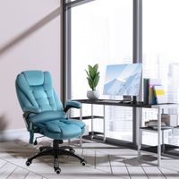 Vinsetto Massagesessel Chefsessel mit Massagefunktion Blau 68 x 72 x 110-120 cm