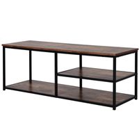 TV Schrank Lowboard TV-Regal im Industrie-Design Spanplatte Natur
